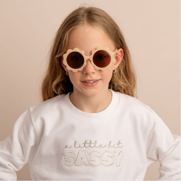 A little bit SASSY - Child Embroidered Sweater or Hoodie