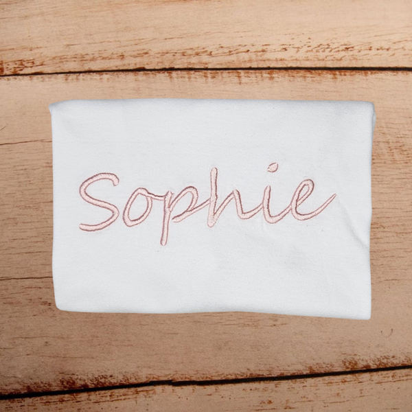 Large Name (Segoe) -  Child Embroidered Sweater or Hoodie