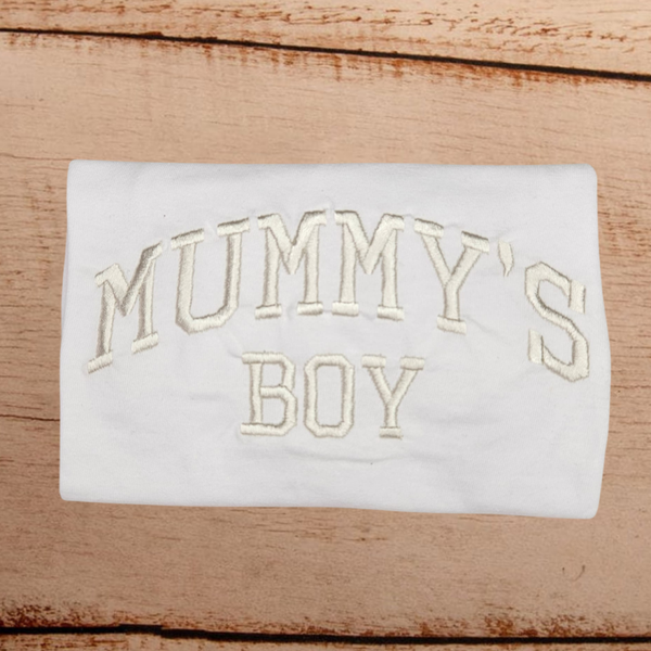 Mummy's Boy - Child Embroidered T Shirt
