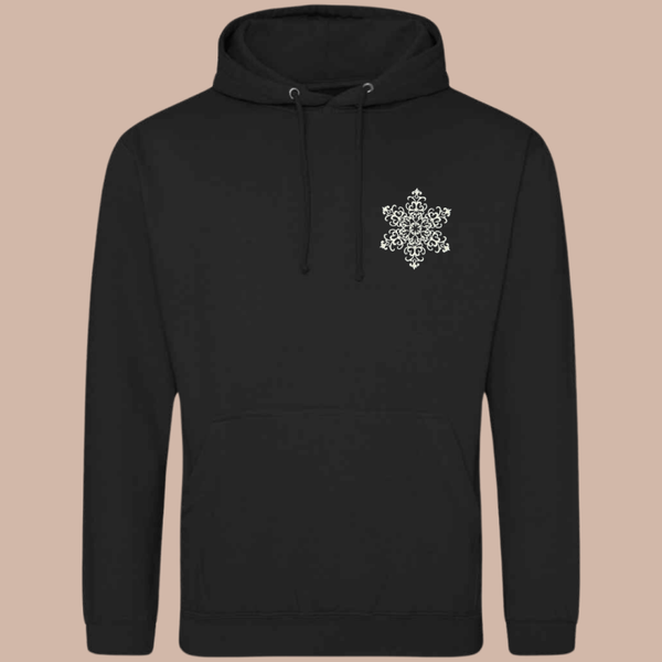 Christmas Snowflake - Adult Embroidered Sweater or Hoodie