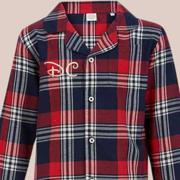 Initials (Waltograph) - Child (3-4yrs - 13yrs) Personalised Tartan Pyjamas