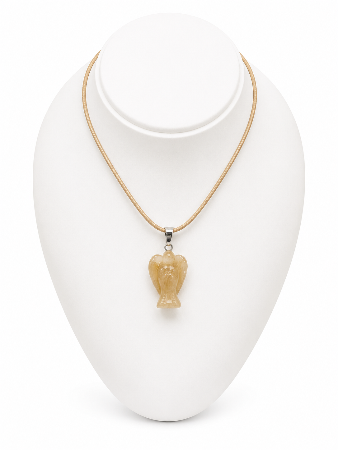 COLLIER ANGE CALCITE MIEL