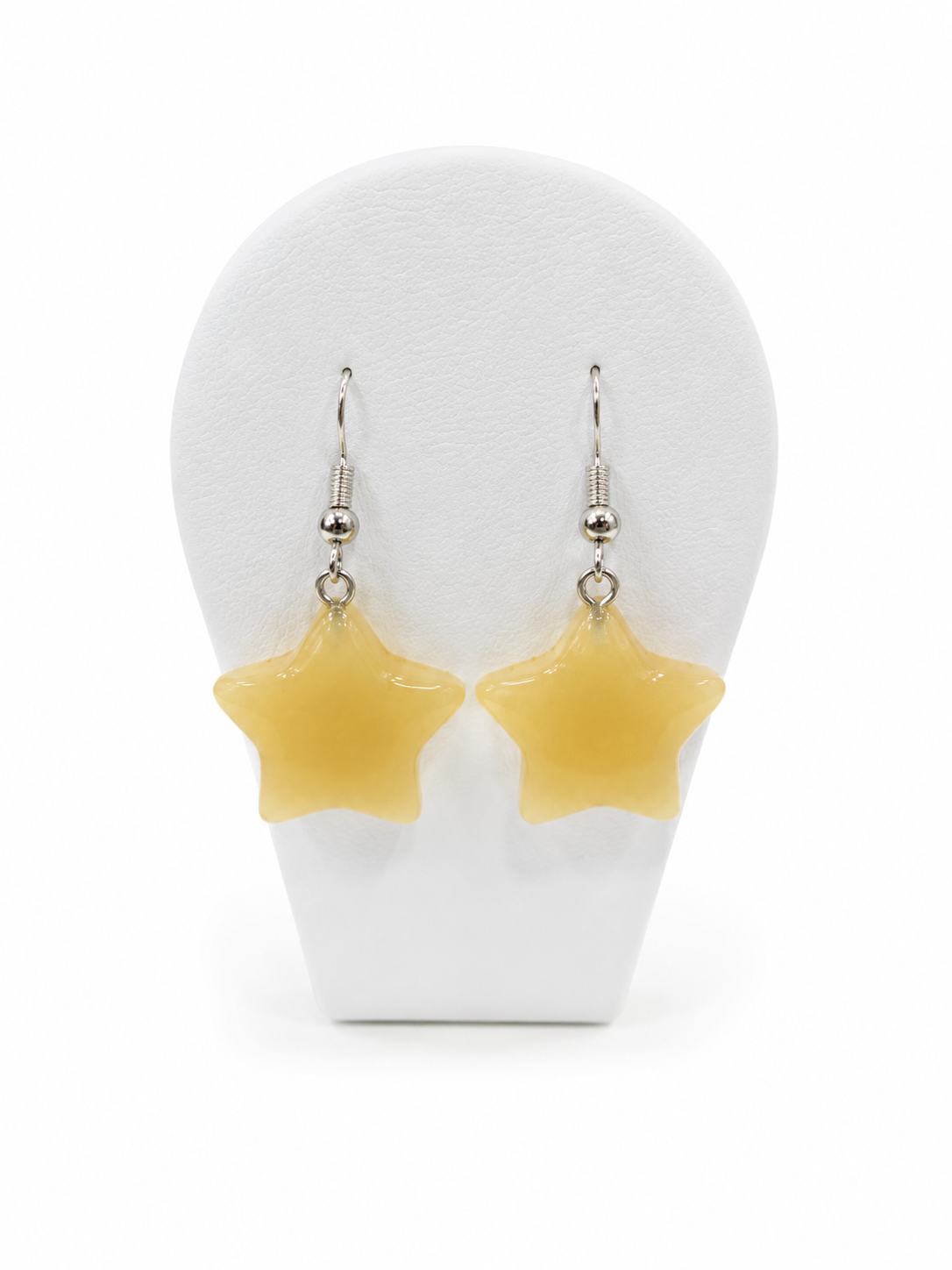 BOUCLE D'OREILLE ETOILE CITRINE