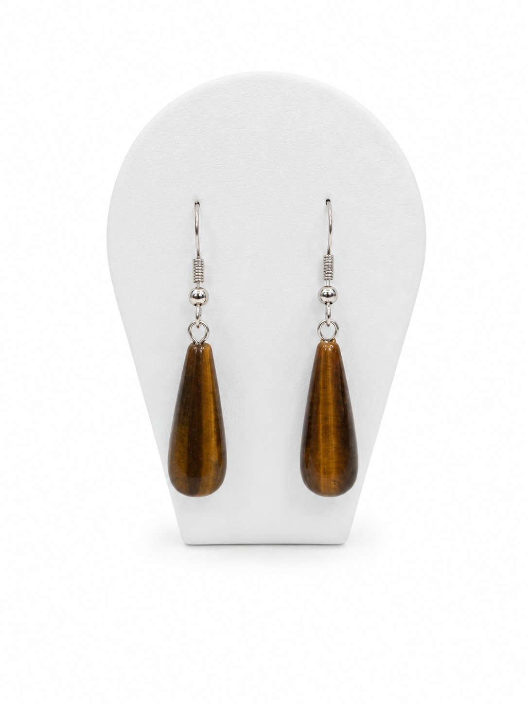 BOUCLE D'OREILLE GOUTTE OEIL DU TIGRE