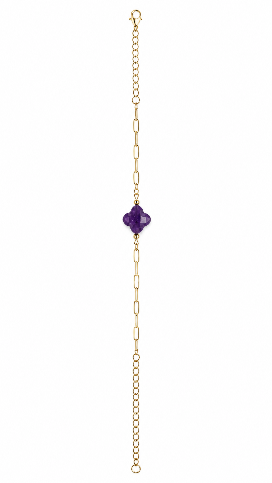 BRACELET TREFLE AMETHYSTE