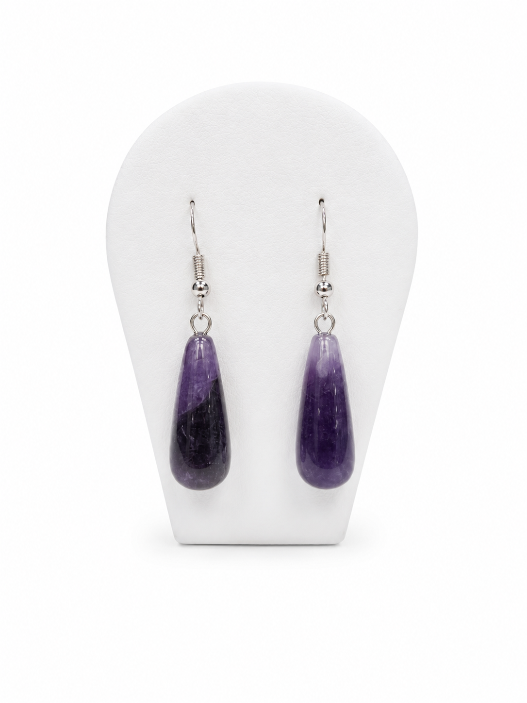 BOUCLE D'OREILLE GOUTTE AMETHYSTE