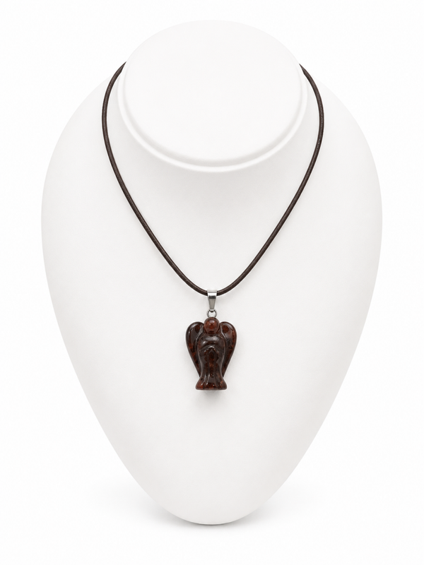 COLLIER ANGE GRENAT