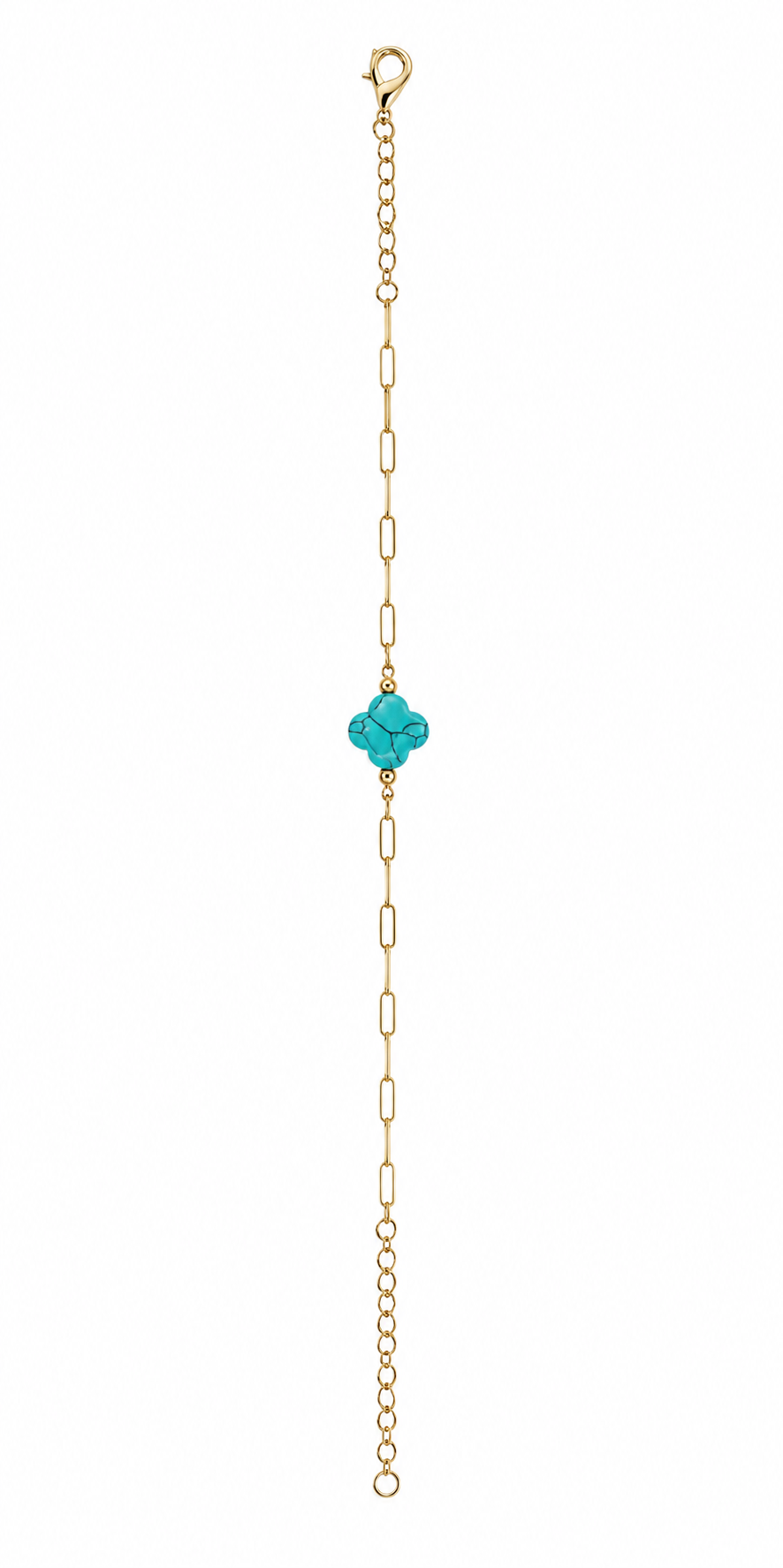 BRACET TREFLE TURQUOISE