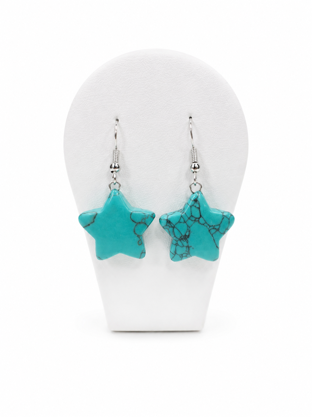 BOUCLE D'OREILLE ETOILE TURQUOISE