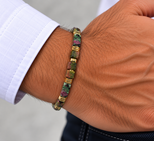 BRACELET HOMME UNAKITE