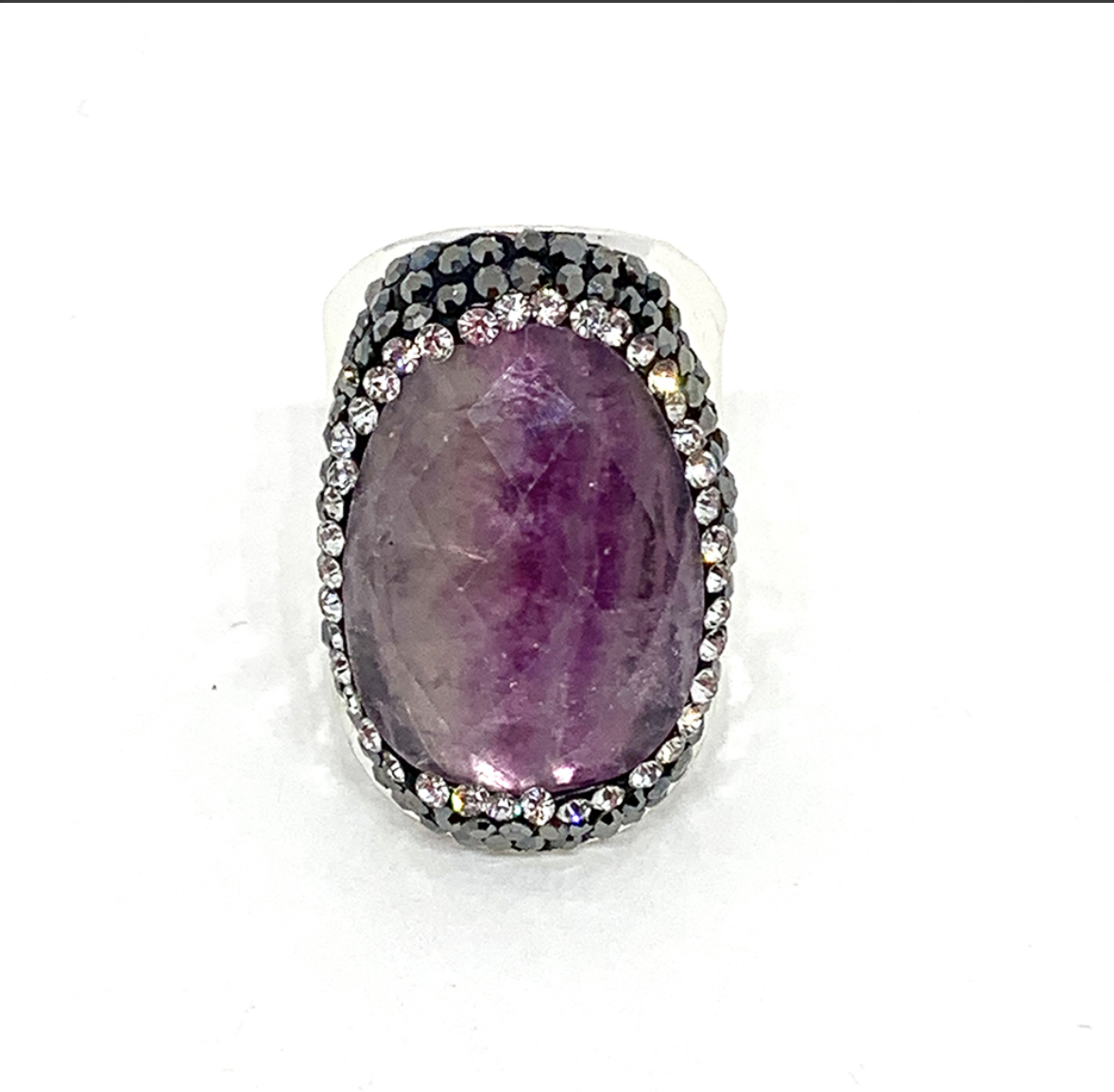 BAGUE ARGENTÉ FLUORINE