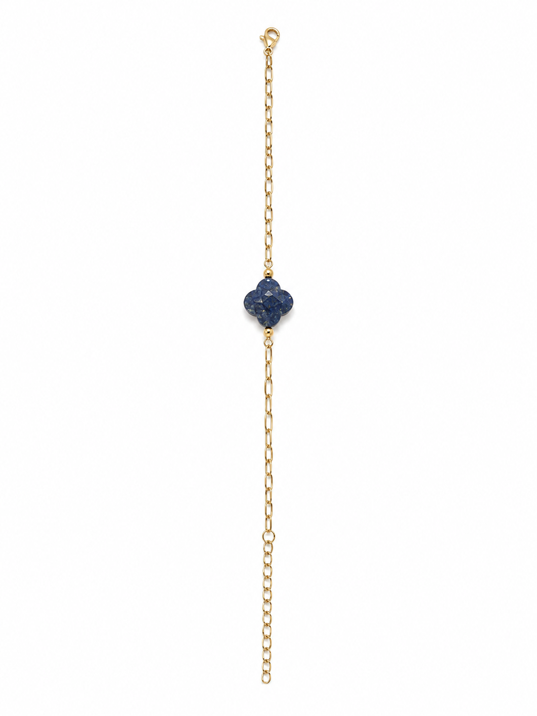 BRACELET TREFLE LAPIS-LAZULI
