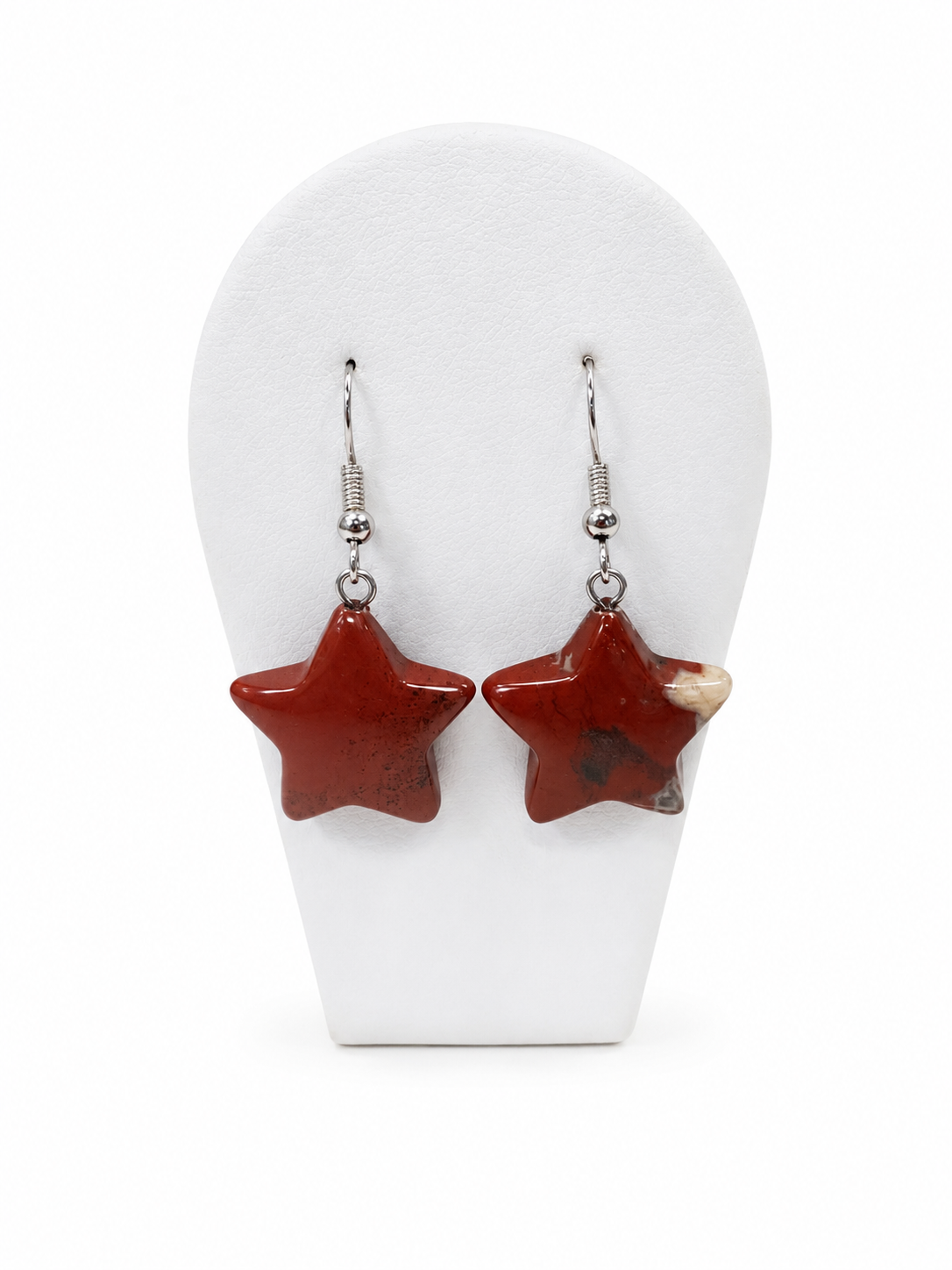 BOUCLE D'OREILLE ETOILE CORNALINE