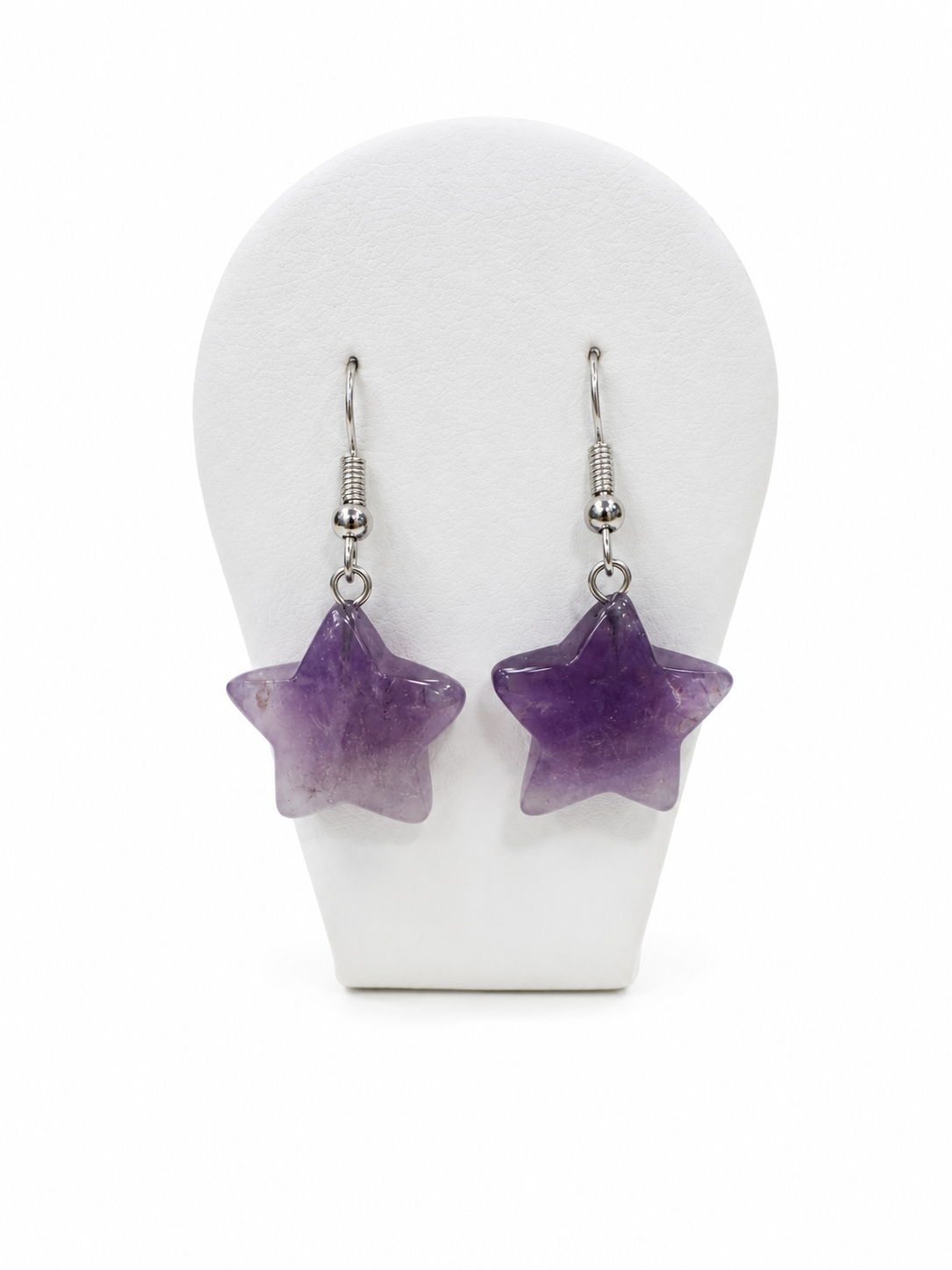 BOUCLE D'OREILLE ETOILE AMETHYSTE