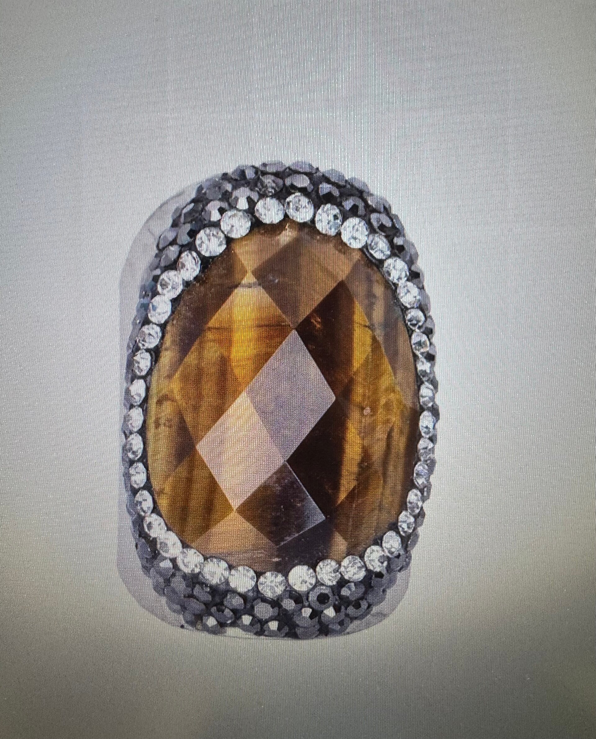 BAGUE ARGENTÉ OEIL DU TIGRE