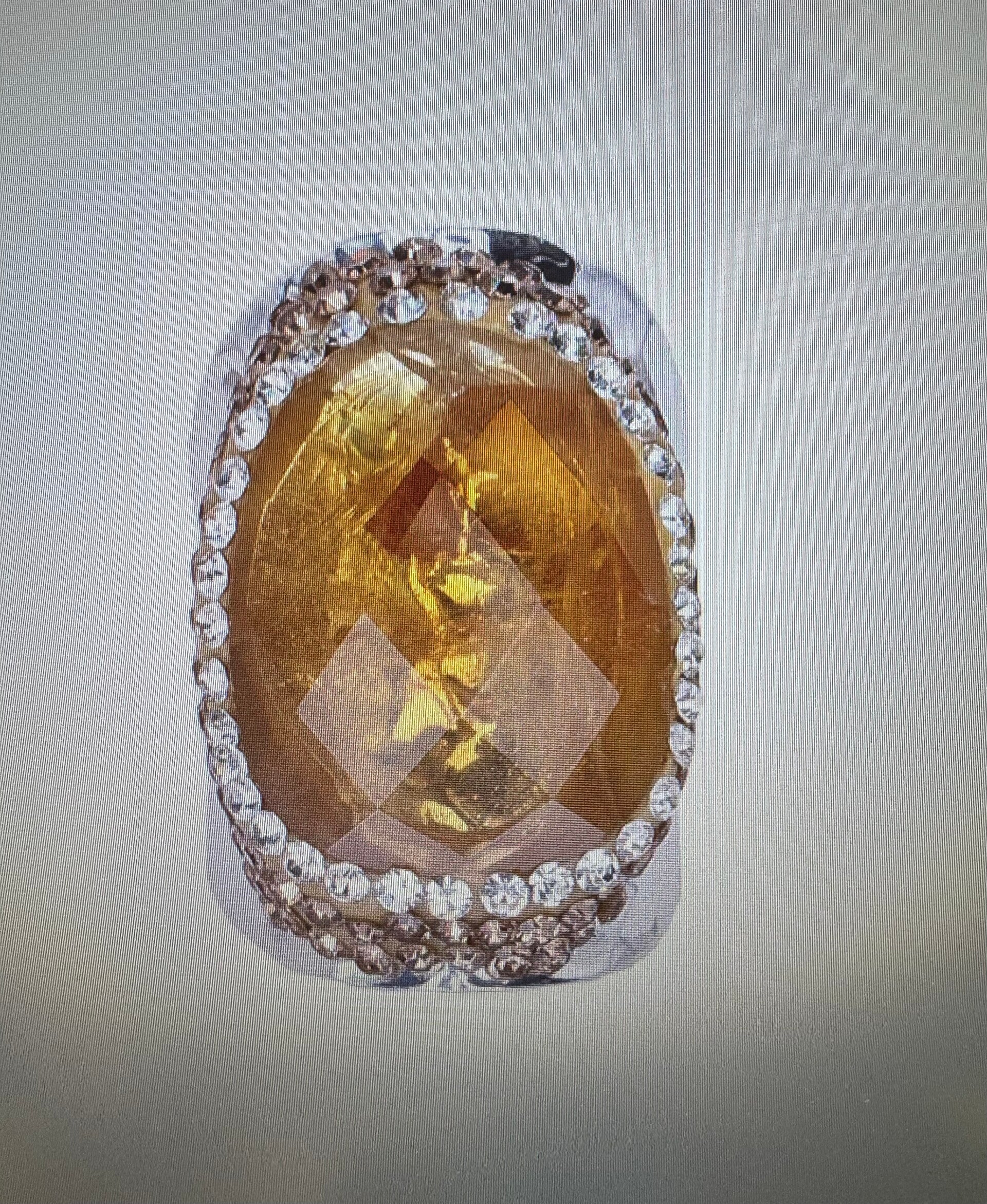BAGUE ARGENTÉ TOPAZE