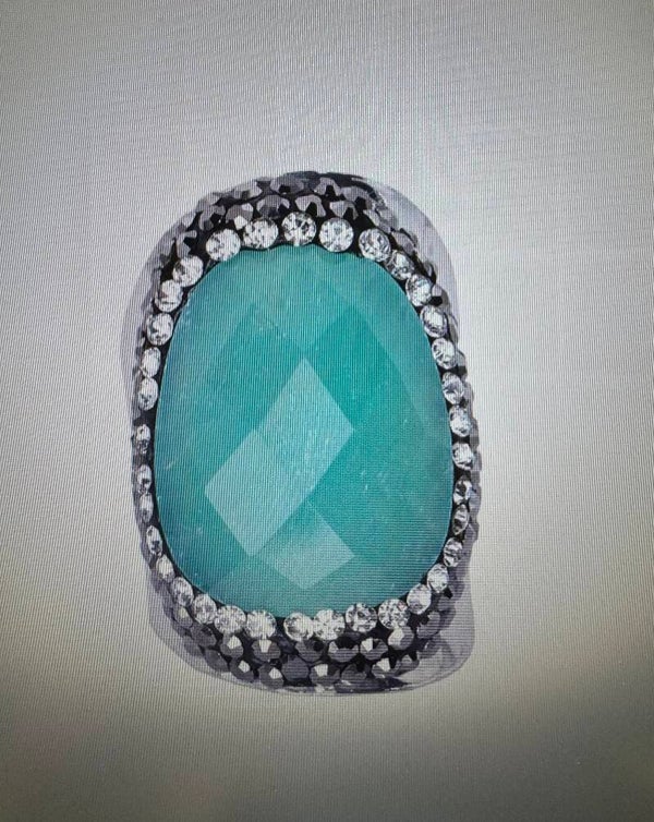 BAGUE ARGENTÉ AMAZONITE
