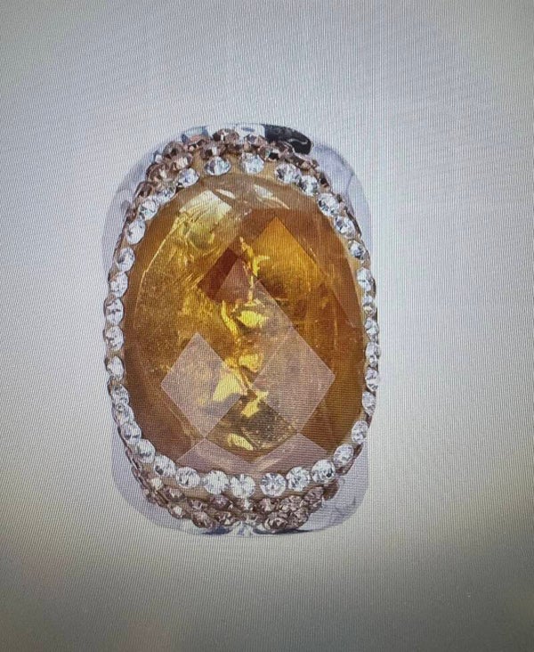 BAGUE ARGENTÉ TOPAZE