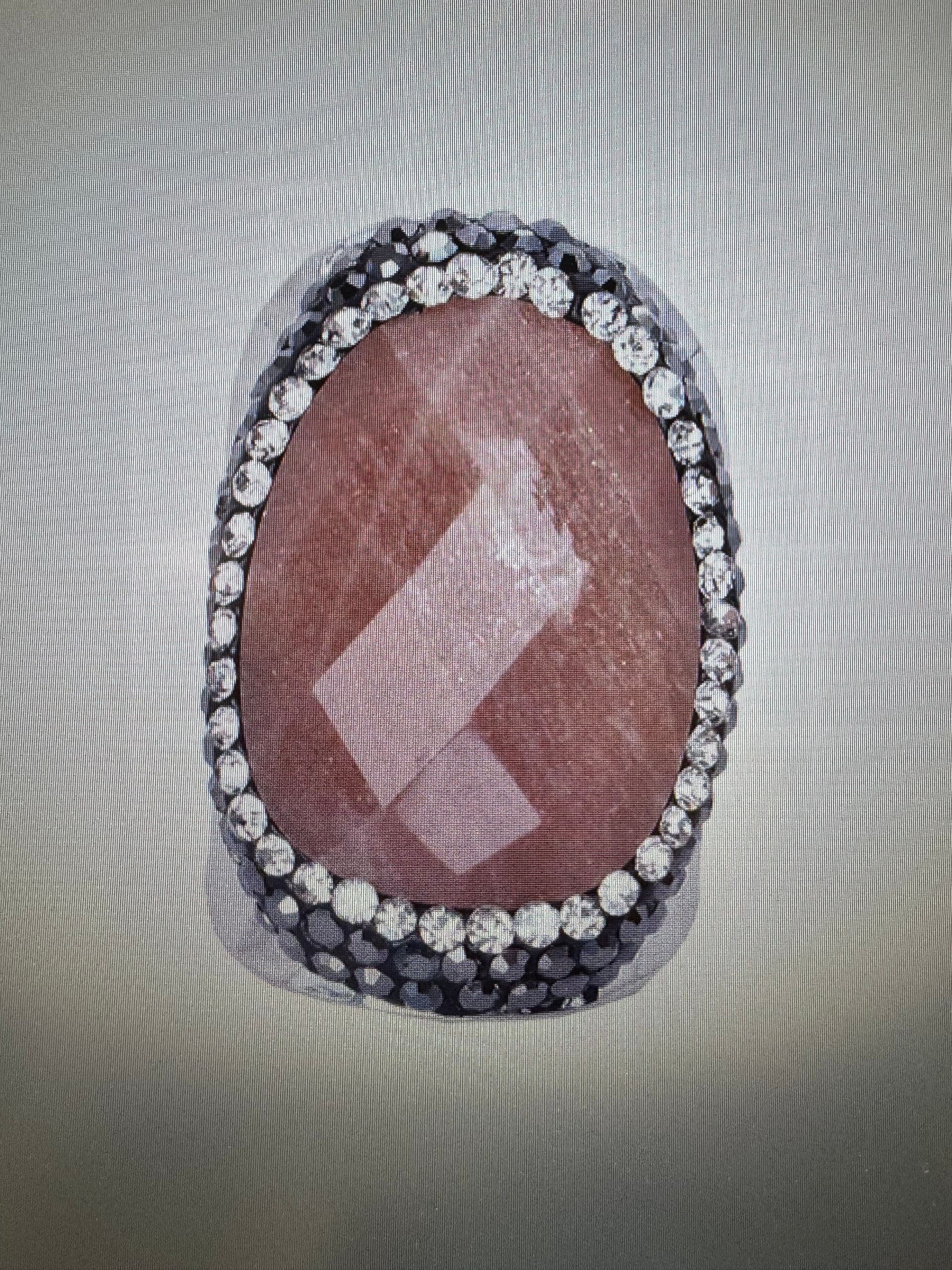 BAGUE ARGENTÉ AGATE PÊCHE