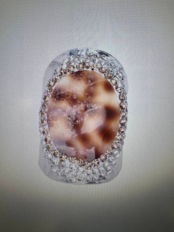 BAGUE ARGENTÉ TIGER SHELL