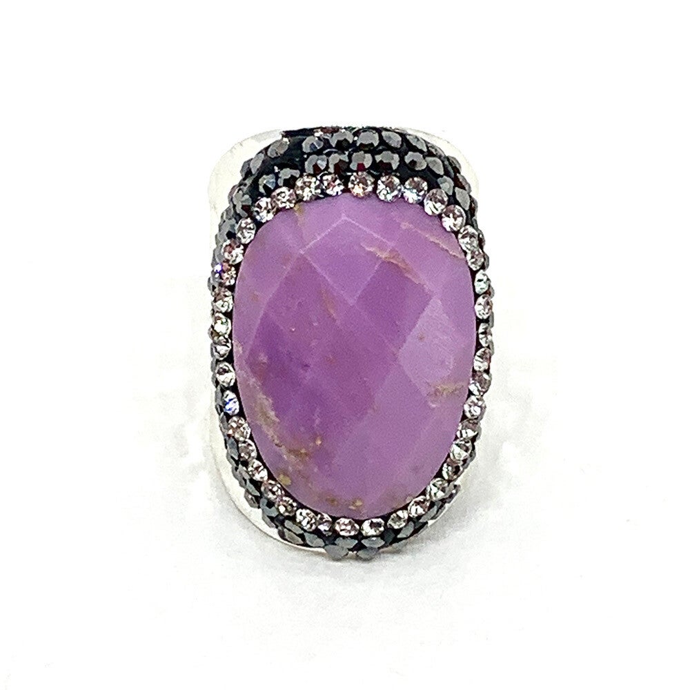 BAGUE ARGENTÉ MOHAVE VIOLET