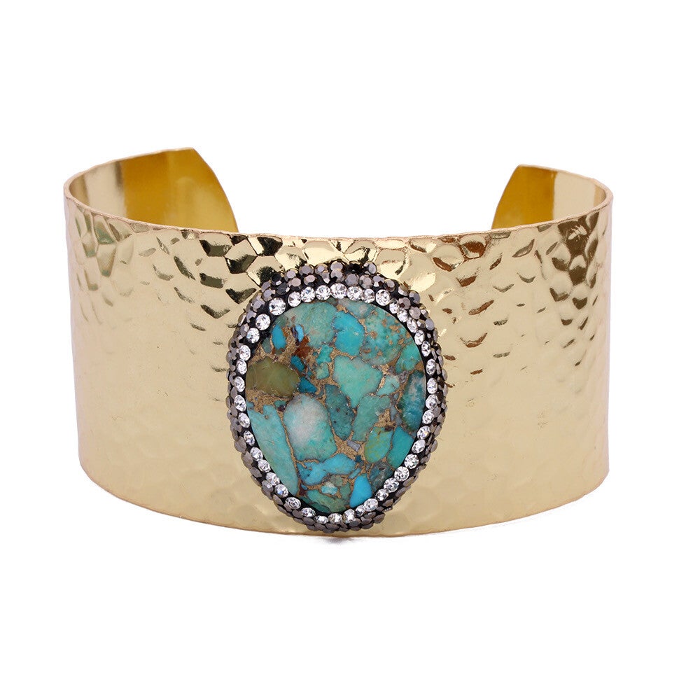 BRACELET DORÉ TURQUOISE