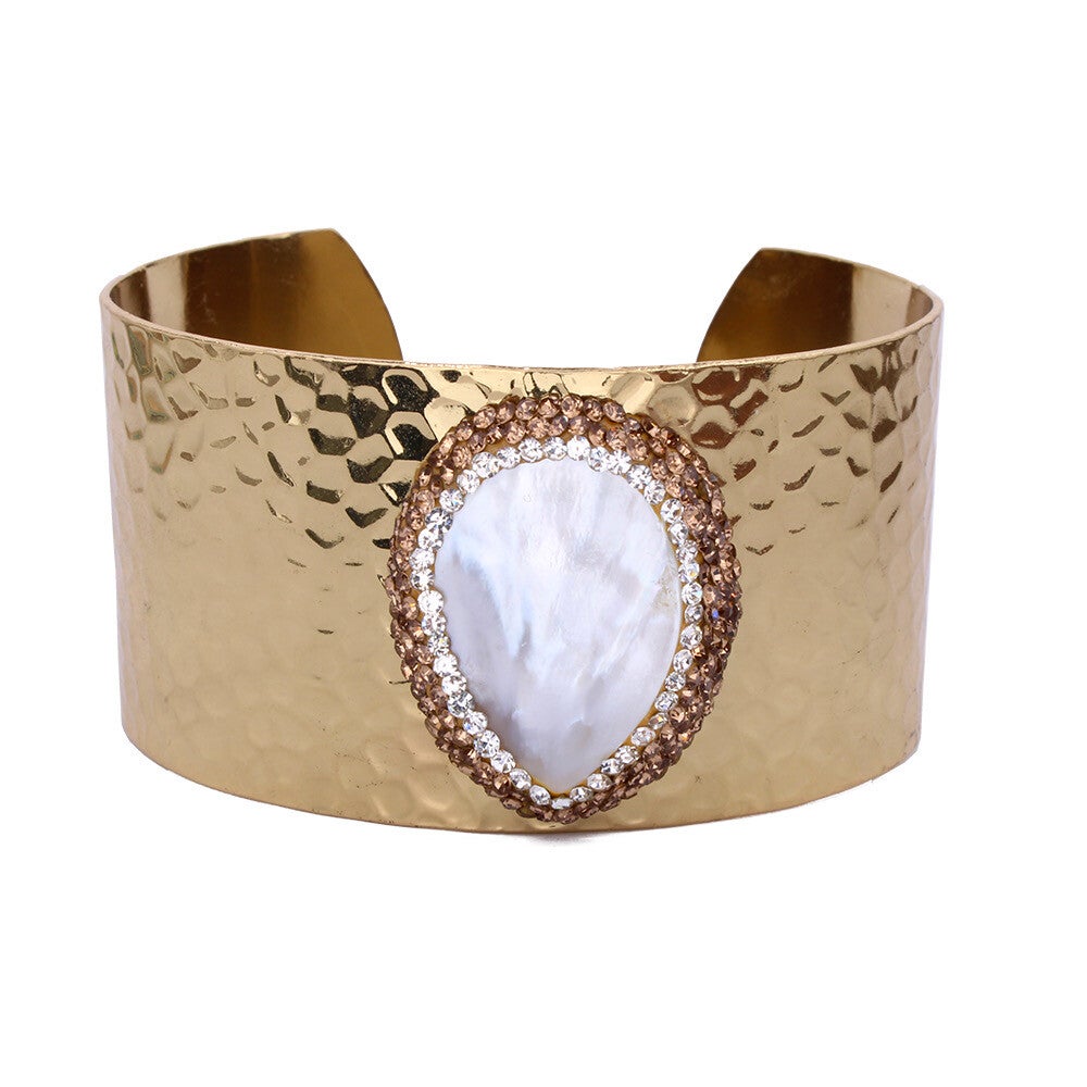BRACELET DORÉ NACRE