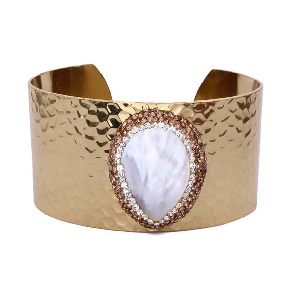 BRACELET DORÉ NACRE
