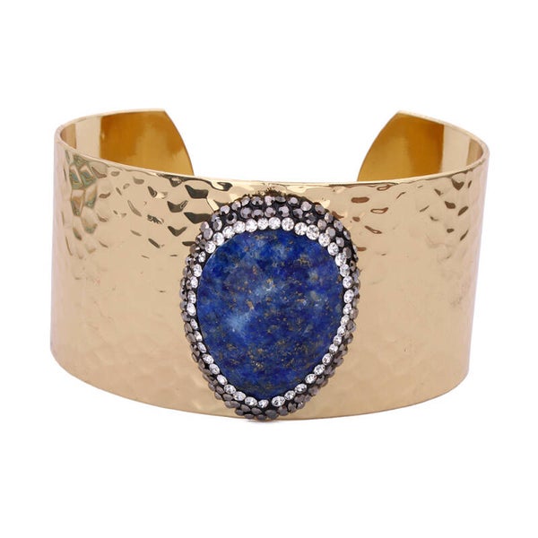 BRACELET DORÉ LAPIS-LAZULI