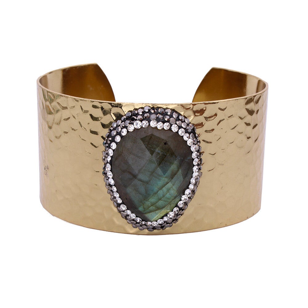 BRACELET DORÉ LABRADORITE