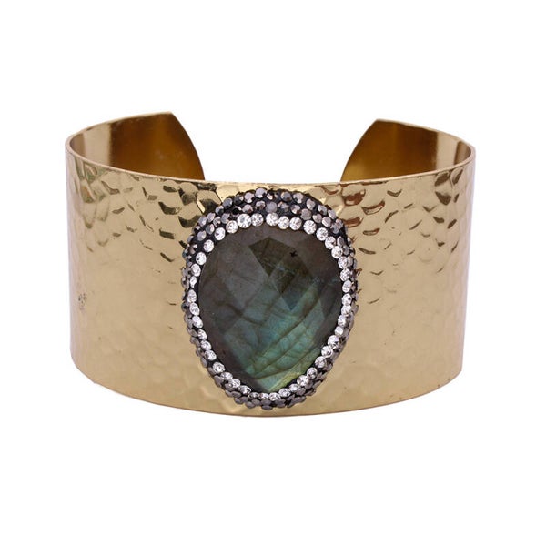 BRACELET DORÉ LABRADORITE