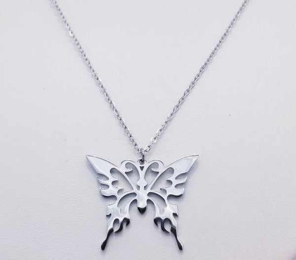 CHAÎNE PENDENTIF PAPILLON ARGENT