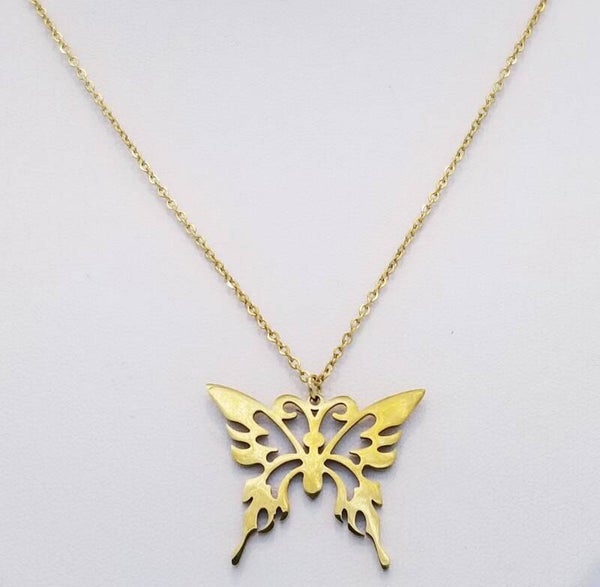 CHAÎNE PENDENTIF PAPILLON OR