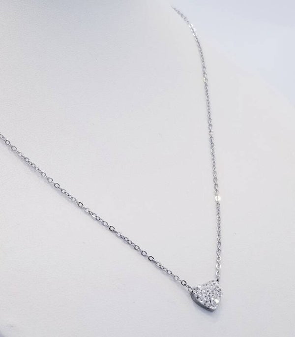 CHAÎNE PENDENTIF COEUR SCINTILLANT