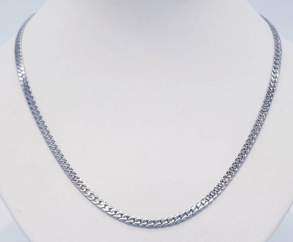 CHAÎNE FLAT SNAKE ARGENT