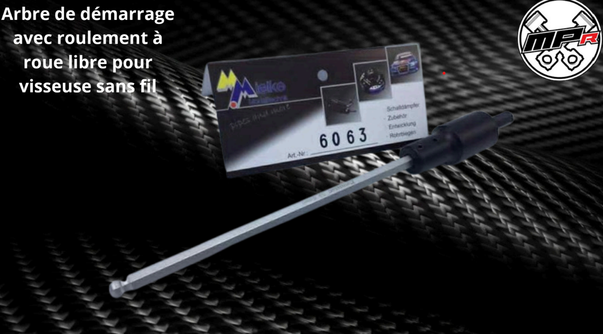 Arbre de démarrage avec roulement a roue libre pour visseuse  sans fil