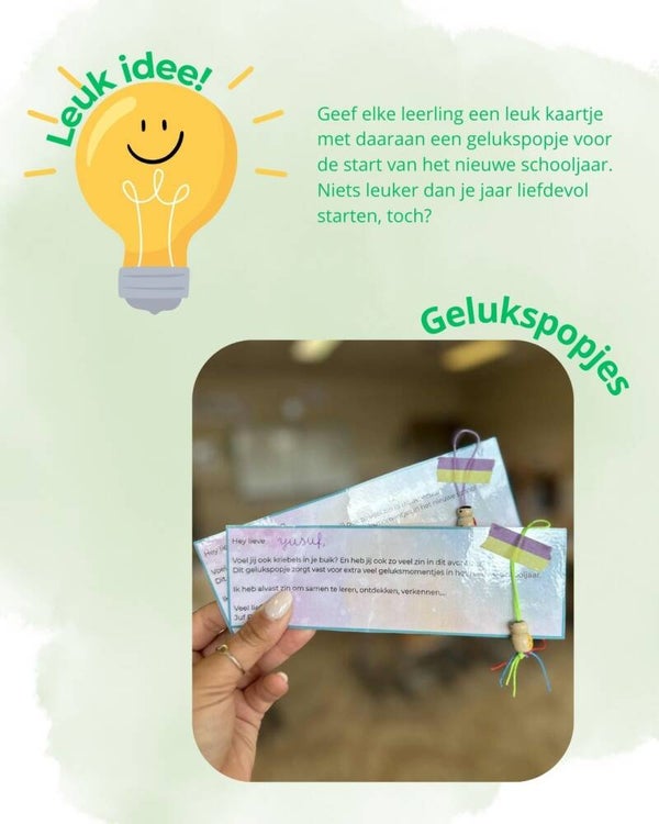Leuk idee: Gelukspopjes