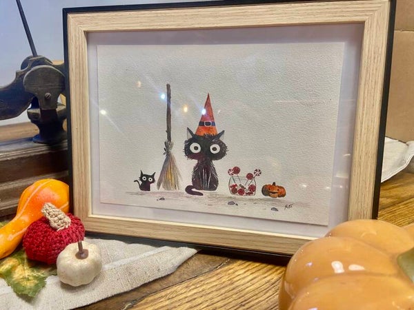 Aquarelle automne halloween