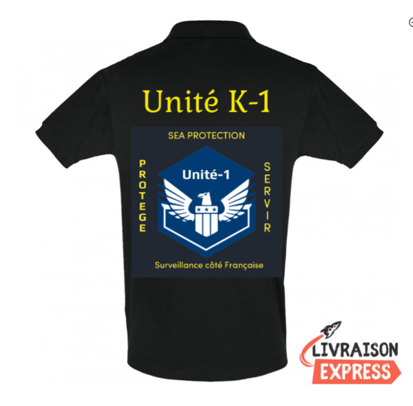 POLO UNITE K-1 : NOIR