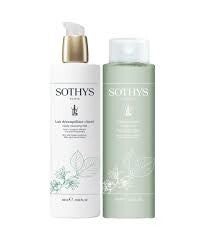 Sothys Duo Aanbieding: Lait Démaquillant Clarté + Lotion Clarté – Huid met roodheid (2x 400 ml)