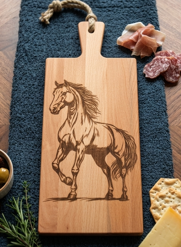 Borrelplank Paard