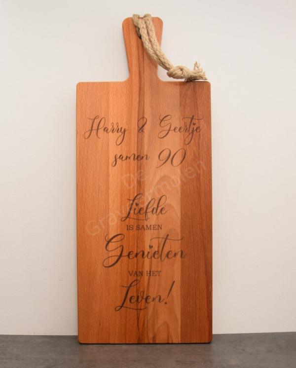 Borrelplank Met Tekst