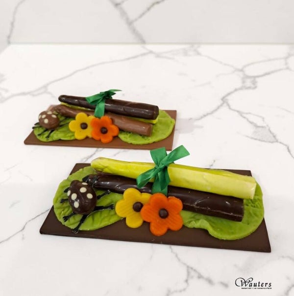 Asperges op een bedje van ... (*)