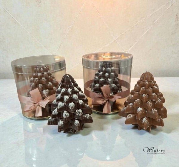 Kerstboom met sneeuw (*)