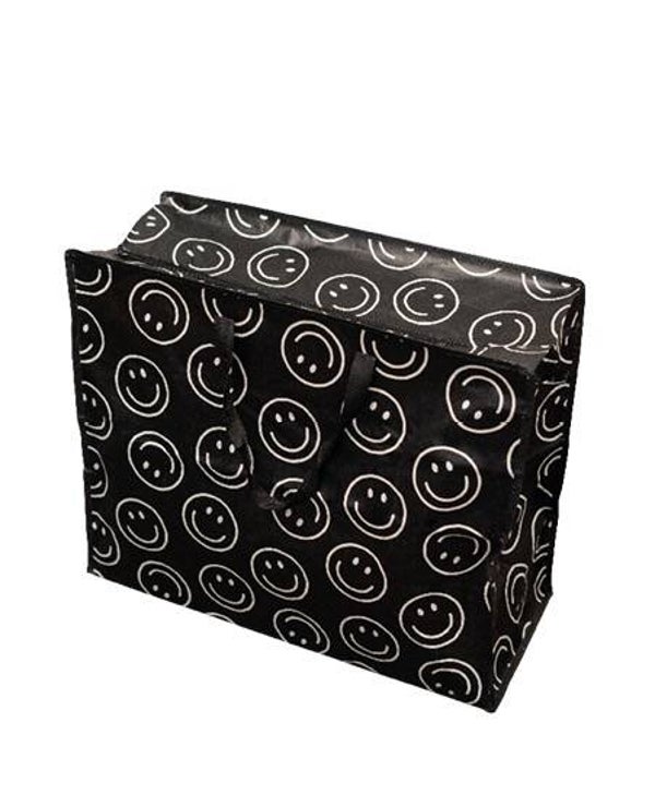 Shopper XL met rits - Smiley