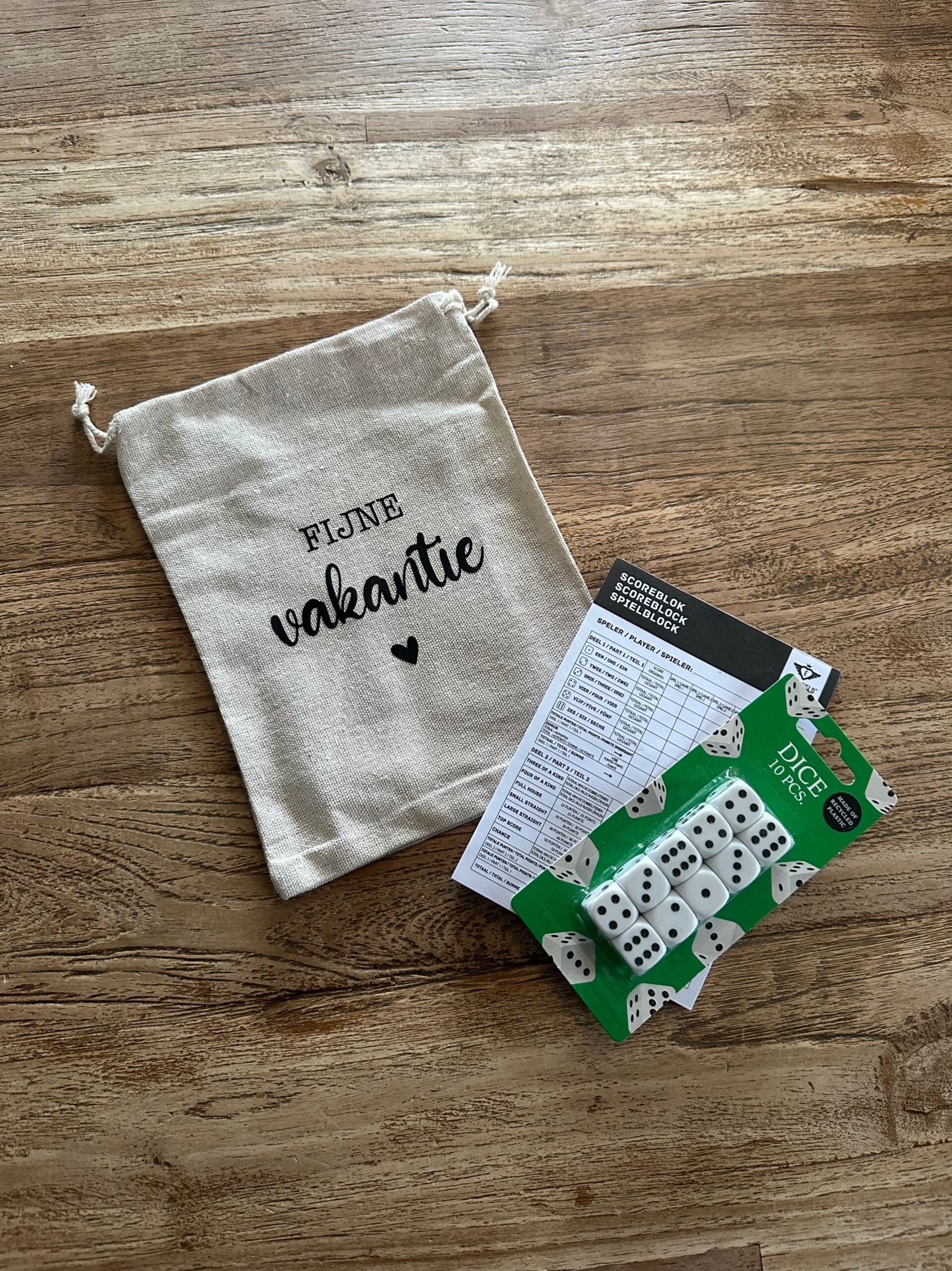 Fijne vakantie - yahtzee