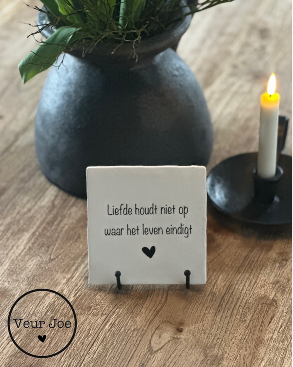 Liefde houdt niet op...