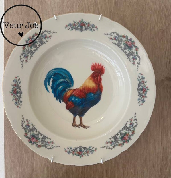 Bord met haan