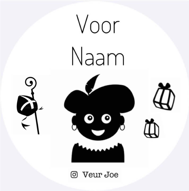 Gepersonaliseerde cadeaustickers Piet