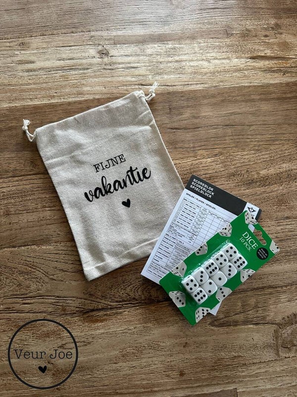 Fijne vakantie - yahtzee